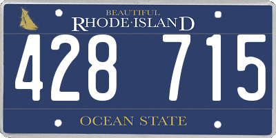 RI license plate 428715