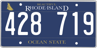 RI license plate 428719