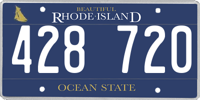 RI license plate 428720