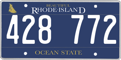 RI license plate 428772
