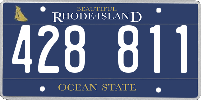 RI license plate 428811