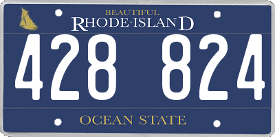 RI license plate 428824