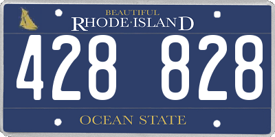 RI license plate 428828