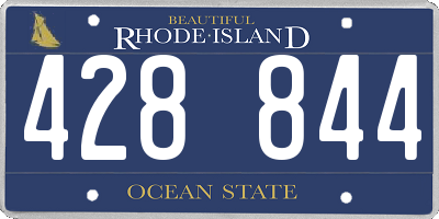 RI license plate 428844