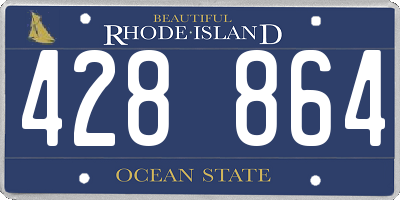 RI license plate 428864