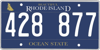 RI license plate 428877