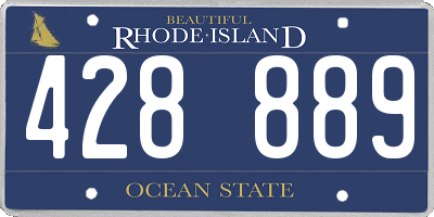 RI license plate 428889