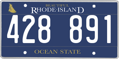 RI license plate 428891