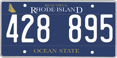 RI license plate 428895