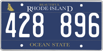 RI license plate 428896