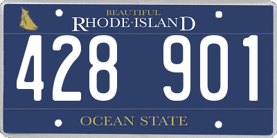 RI license plate 428901