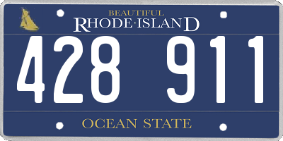 RI license plate 428911