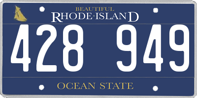 RI license plate 428949