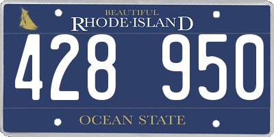 RI license plate 428950