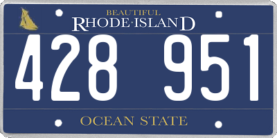 RI license plate 428951