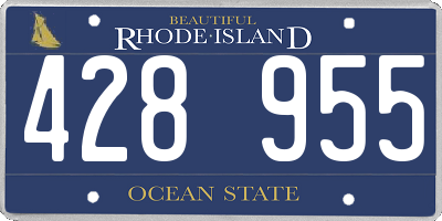 RI license plate 428955