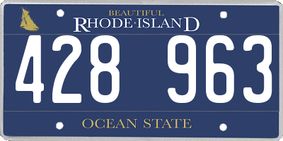 RI license plate 428963