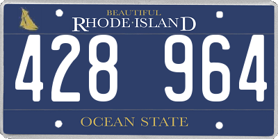 RI license plate 428964