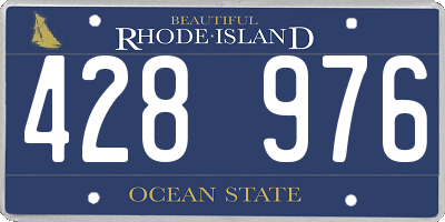 RI license plate 428976