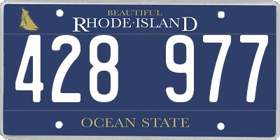 RI license plate 428977