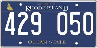 RI license plate 429050