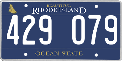 RI license plate 429079