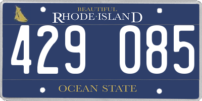 RI license plate 429085
