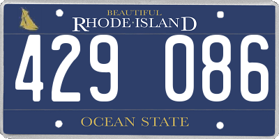 RI license plate 429086