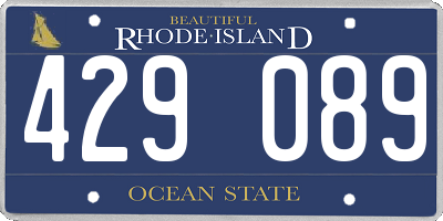 RI license plate 429089