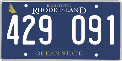RI license plate 429091