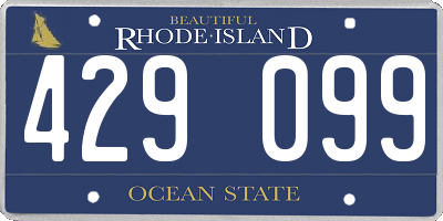 RI license plate 429099