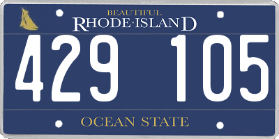 RI license plate 429105
