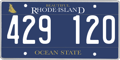 RI license plate 429120