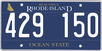 RI license plate 429150