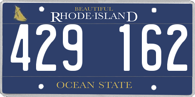 RI license plate 429162