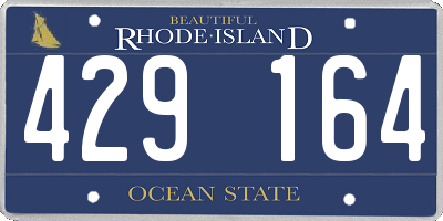 RI license plate 429164