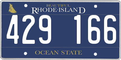 RI license plate 429166