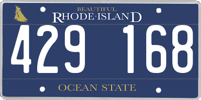 RI license plate 429168