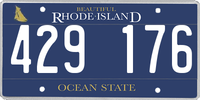 RI license plate 429176