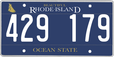 RI license plate 429179