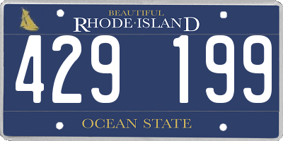 RI license plate 429199