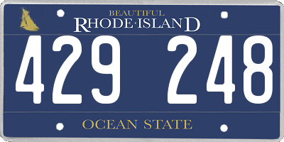 RI license plate 429248
