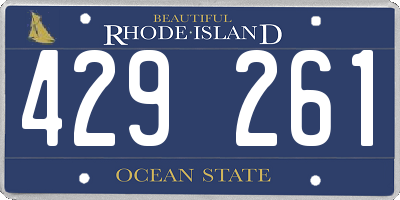 RI license plate 429261