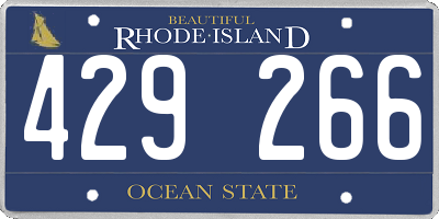 RI license plate 429266