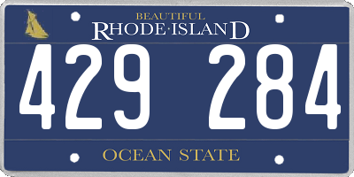 RI license plate 429284