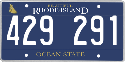RI license plate 429291
