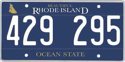 RI license plate 429295
