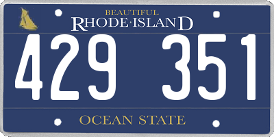 RI license plate 429351