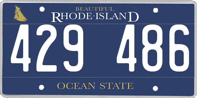 RI license plate 429486