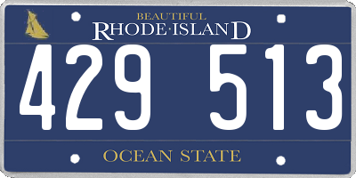 RI license plate 429513